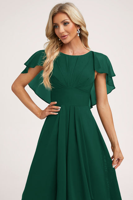 Robe Cérémonie Col Rond Volantée - gallery 3