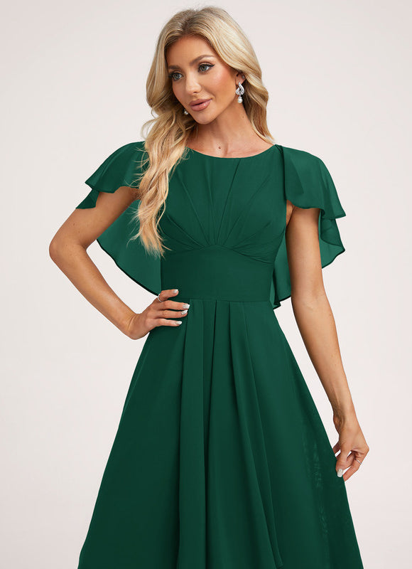 Robe Cérémonie Col Rond Volantée - gallery 3