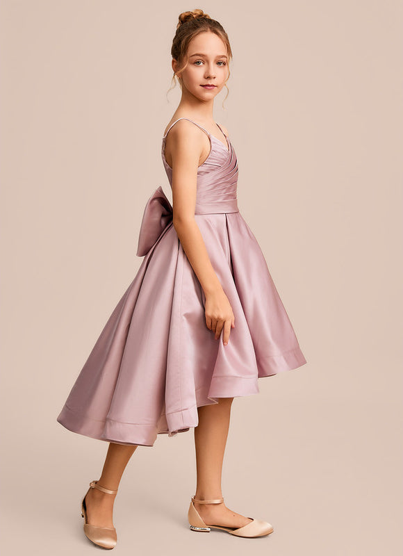 Robe Cérémonie Satinée Lueur Enfantine - gallery 3