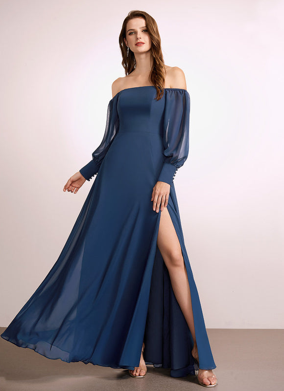 Robe Cérémonie Mousseline Vert Profond - gallery 3
