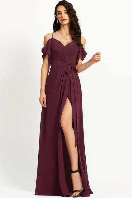 Robe Cérémonie Longue Volants Rose