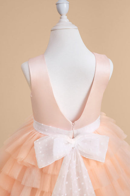 Robe Cérémonie Volants Pêche - gallery 4