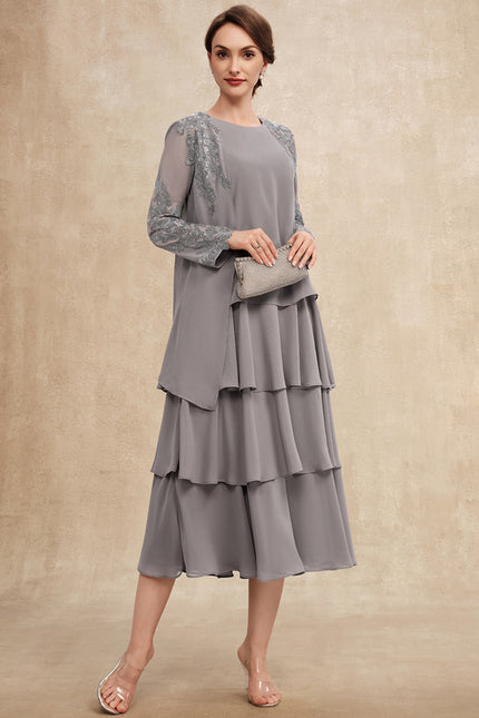 Robe Cérémonie Gris Flottant - gallery 2