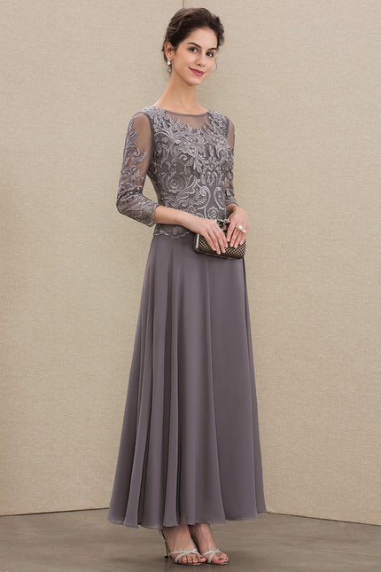 Robe Cérémonie Longue Élégante Bleu - gallery 3