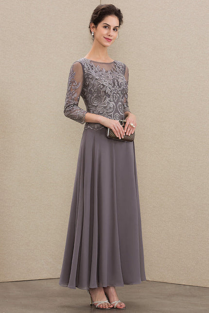 Robe Cérémonie Longue Élégante Bleu - gallery 3