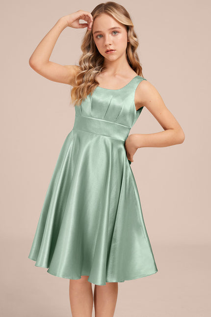 Robe Ceremonie Courte Satin - gallery 4