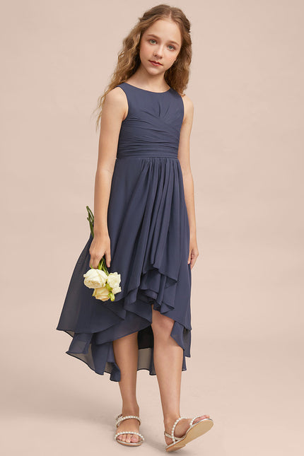 Robe Cérémonie Mousseline Marine - gallery 1