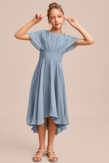 Robe Cérémonie Mousseline Marine - gallery 4