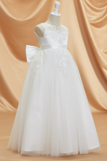 Robe Blanche Dentelle Ceremonie - gallery 1