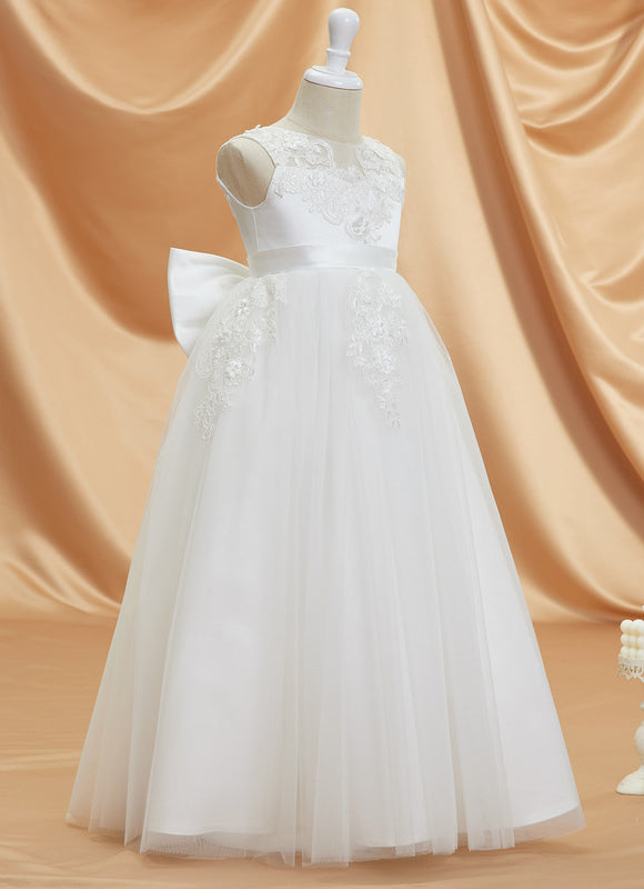 Robe Blanche Dentelle Ceremonie - gallery 1