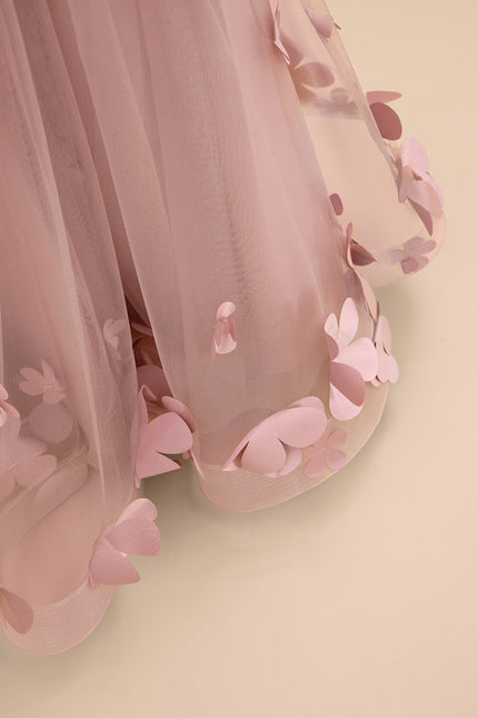 Robe Cérémonie Fleurie Poudrée - gallery 5