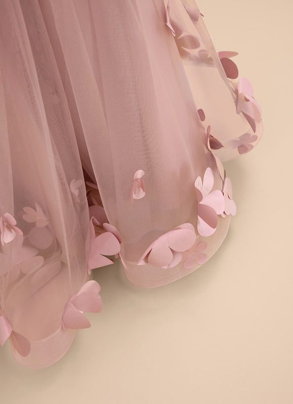 Robe Cérémonie Fleurie Poudrée - gallery 5