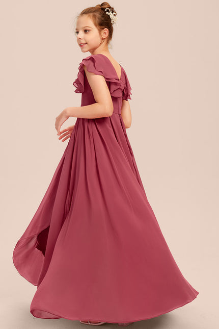 Robe Cérémonie Demoiselle Dhonneur Beige - gallery 1