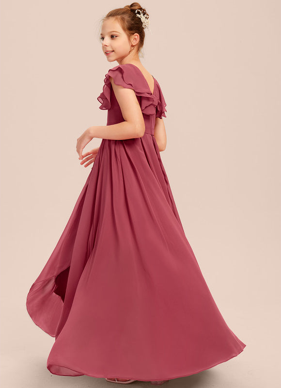 Robe Cérémonie Demoiselle Dhonneur Beige - gallery 1