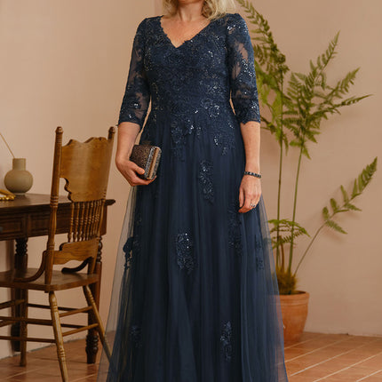 Robe Cérémonie Longue Tulle Ornée