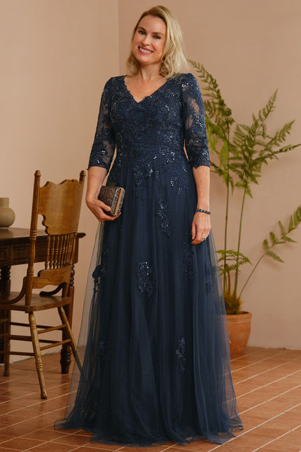 Robe Cérémonie Longue Tulle Ornée