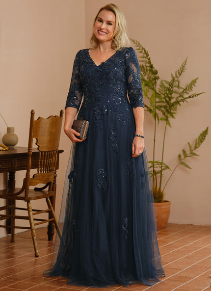 Robe Cérémonie Longue Tulle Ornée