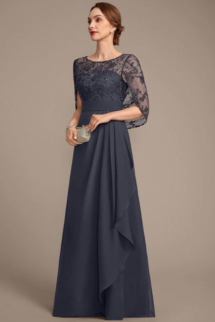 Robe Cérémonie Fluide Dentelle - gallery 4