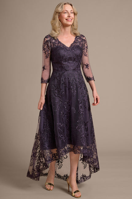 Robe Cérémonie Dentelle Violette - gallery 5