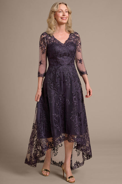 Robe Cérémonie Dentelle Violette - gallery 5