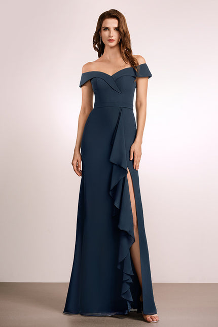 Robe Cérémonie Élégante À Décolleté - gallery 4