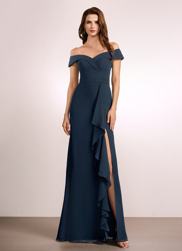 Robe Cérémonie Élégante À Décolleté - gallery 4