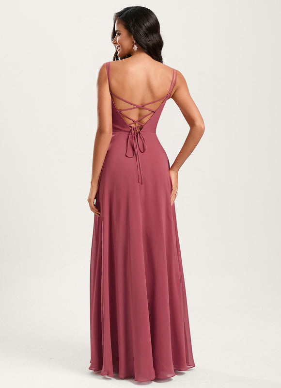 Robe Cérémonie Longue Volants Rose - gallery 5