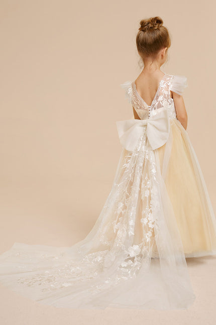 Robe Cérémonie Florale Élégante