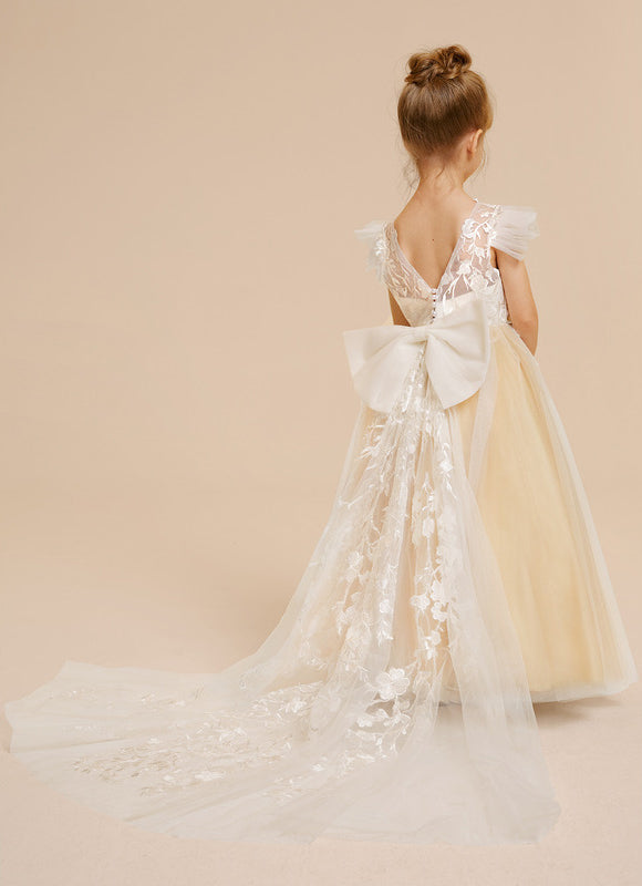 Robe Cérémonie Florale Élégante