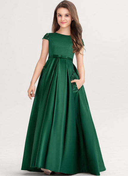 Robe Cérémonie Satin Vert