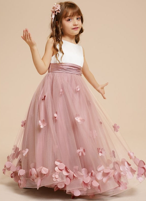 Robe Cérémonie Fleurie Poudrée - gallery 9