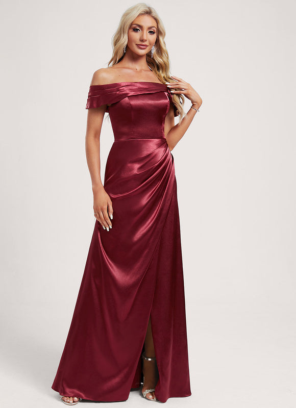 Robe Cérémonie Satin Cuivrée - gallery 1