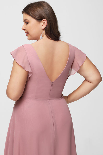 Robe Cérémonie Col Rond Volantée - gallery 8