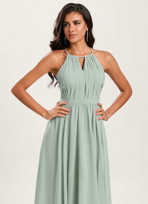 Robe Cérémonie Mousseline Asymétrique - gallery 5