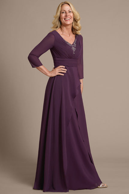 Robe Cérémonie Violette Fluide - gallery 5