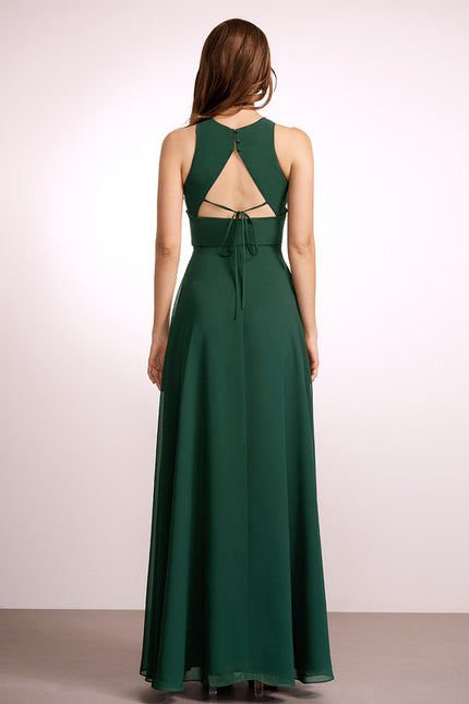 Robe Cérémonie Voile Émeraude - gallery 3