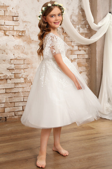 Robe Blanche Ceremonie Fille - gallery 9