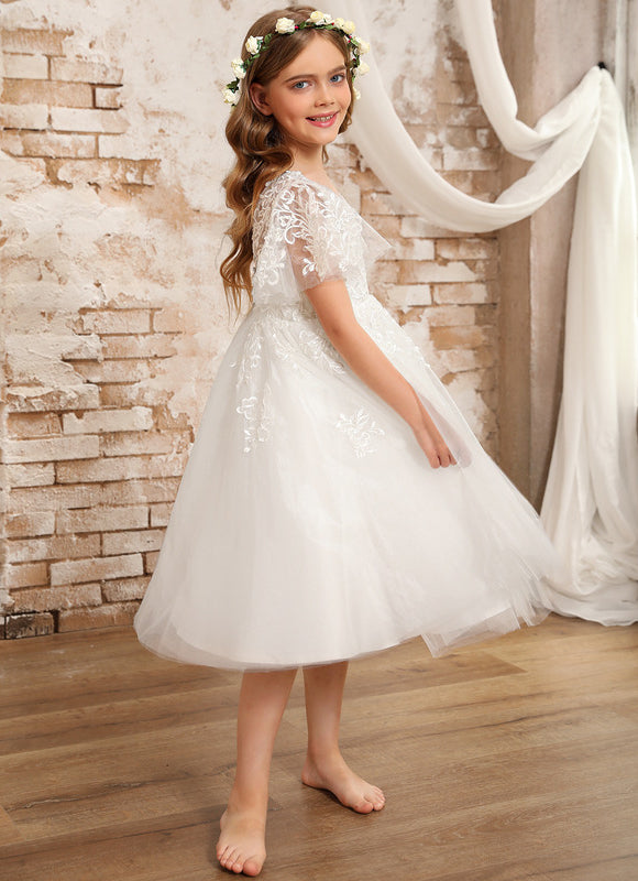 Robe Blanche Ceremonie Fille - gallery 9