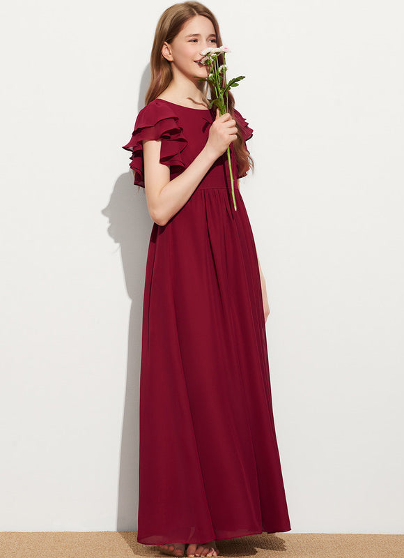 Robe Cérémonie Volants Bordeaux - gallery 2