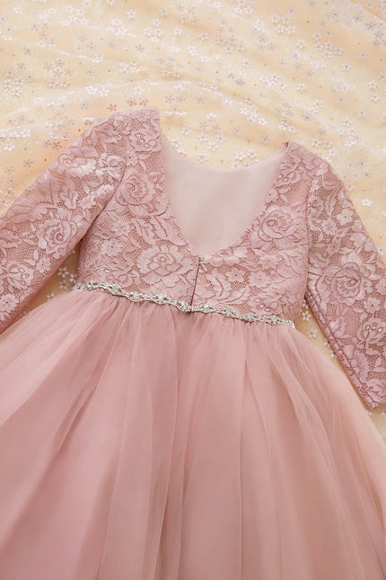 Robe Cérémonie Enfant Rose Tulle - gallery 6