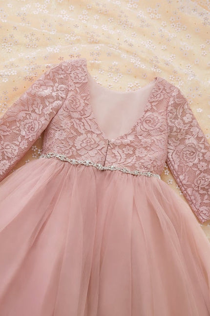 Robe Cérémonie Enfant Rose Tulle - gallery 6
