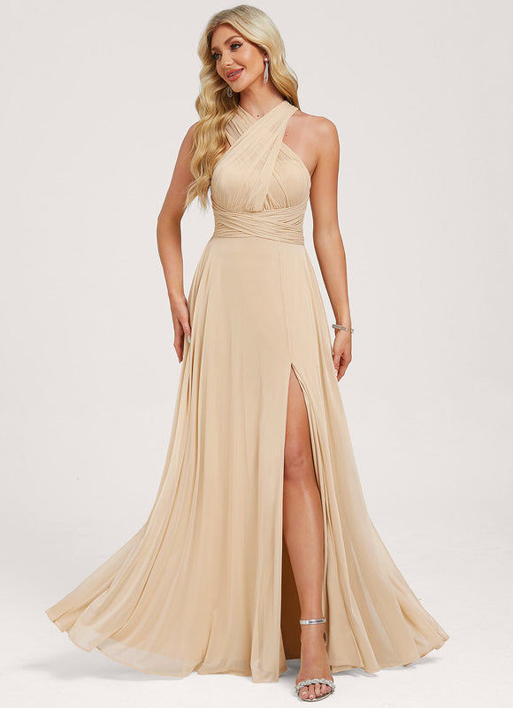 Robe Cérémonie Élégante Sable - gallery 6