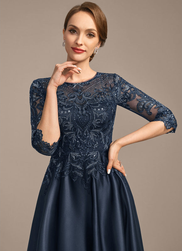 Robe Cérémonie Mère Élégante Satin - gallery 1