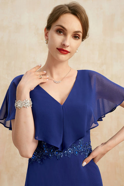 Robe Cérémonie Vaporeuse Bleu - gallery 1