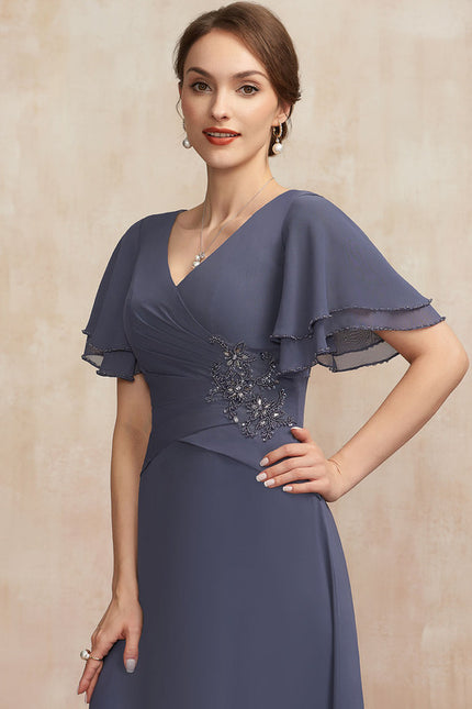 Robe Cérémonie Violette Fluide - gallery 1