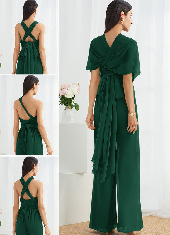 Robe Cérémonie Drapée Chic - gallery 1