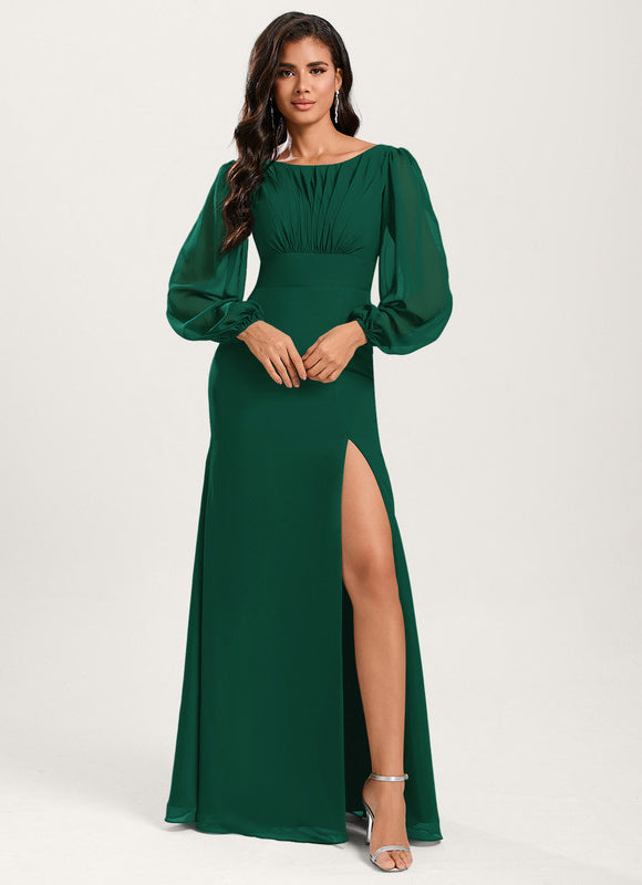Robe Cérémonie Sirène Vert Émeraude