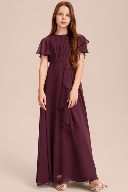 Robe Cérémonie Volants Bordeaux - gallery 1