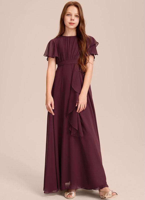 Robe Cérémonie Volants Bordeaux - gallery 1