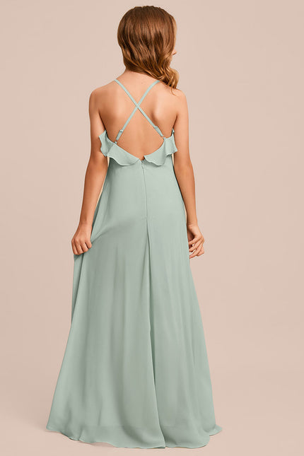 Robe Cérémonie Longue Vert Deau - gallery 3